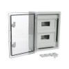 Корпус пластиковый распределительный ЩРН-24 IP65 прозр. дверь 400х300х170 Промрукав PR08.26503