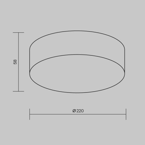 Светильник Zon IP 30Вт 3000К IP65 потолочн. Maytoni O431CL-L30W3K
