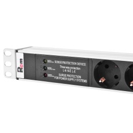 Блок распределения питания Rem-16 R-16-25S-FI-1820-3 25хSchuko 16А базов. вертикал. Schuko Rem 12544