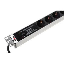 Блок распределения питания Rem-16 R-16-25S-FI-1820-3 25хSchuko 16А базов. вертикал. Schuko Rem 12544