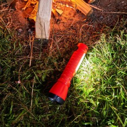 Фонарь аккумуляторный рабочий/поисковый COB 1.5Вт + 5Вт головн. + боков. свет боков. встроен. ЗУ евр