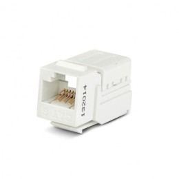 Вставка Keystone Jack RJ45 (8P8C) кат.6 KJNE-8P8C-C6-90-WH 110 IDC заделка с помощью NE-TOOL бел. Hy