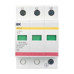 Ограничитель перенапряжения ОПС1-B 3P KARAT IEK MOP20-3-B