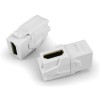 Вставка KJ1-HDMI-AV18-WH формата Keystone Jack с прох. адапт. HDMI (Type A) 90 градусов ROHS бел. Hy