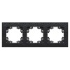 Рамка 3-м Афина фактурная универс. графит Universal A10045-Gr