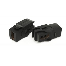 Вставка KJ1-HDMI-AV18-BK формата Keystone Jack с прох. адапт. HDMI (Type A) 90 градусов ROHS черн. H