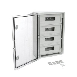 Корпус пластиковый распределительный ЩРН-60 IP65 прозр. дверь 600х400х200 Промрукав PR08.26505