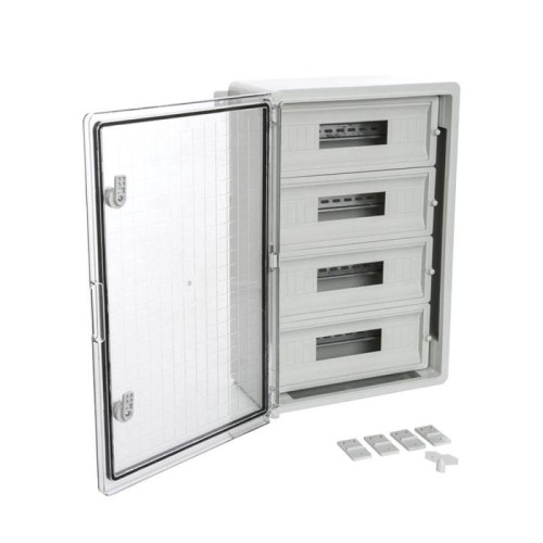 Корпус пластиковый распределительный ЩРН-60 IP65 прозр. дверь 600х400х200 Промрукав PR08.26505
