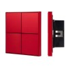 Панель кнопочная KNX-304-23-IN Rose Red (BUS Frame) (IP20 металл) INTELLIGENT ARLIGHT 039668