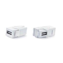 Вставка KJ1-USB-VA3-WH формата Keystone Jack с прох. адапт. USB 3.0 (Type A) 90 градусов ROHS бел. H