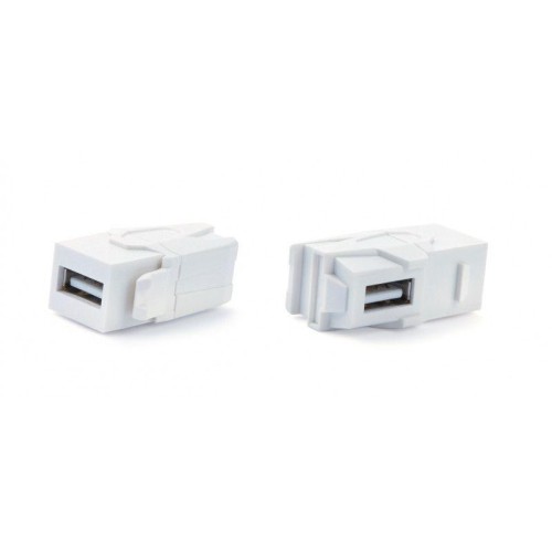 Вставка KJ1-USB-VA3-WH формата Keystone Jack с прох. адапт. USB 3.0 (Type A) 90 градусов ROHS бел. H