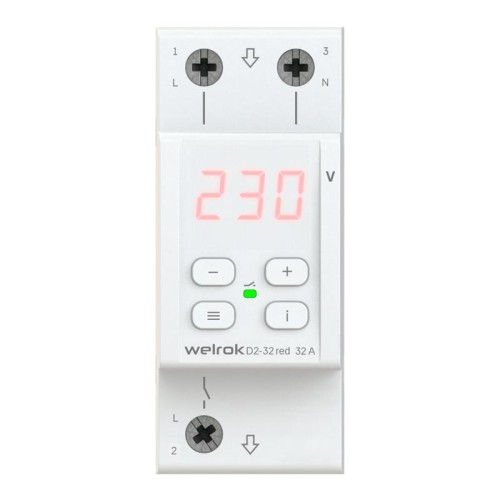 Реле напряжения D2-32 red Welrok 4660251140120