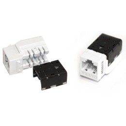 Вставка Keystone Jack RJ45 (8P8C) кат.6A KJNE-8P8C-C6a-90-WH 110 IDC заделка с помощью NE-TOOL бел.
