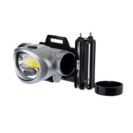 Фонарь налобный поворотный 3Вт 100% 50% пульсирующий бел.; 3хААА СОВ + зеркальный рассеиватель Rexan