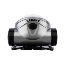 Фонарь налобный поворотный 3Вт 100% 50% пульсирующий бел.; 3хААА СОВ + зеркальный рассеиватель Rexan