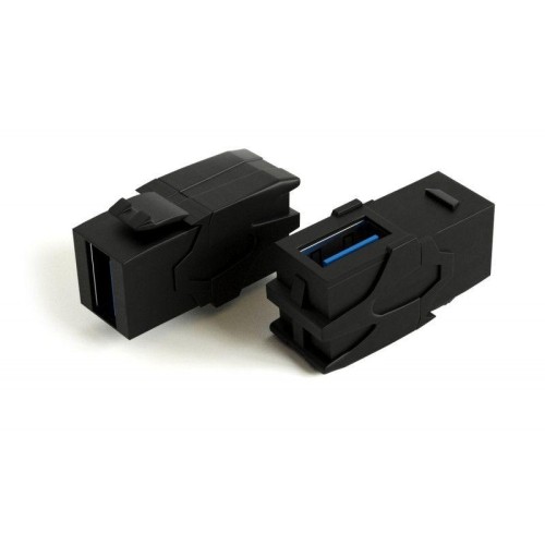 Вставка KJ1-USB-VA3-BK формата Keystone Jack с прох. адапт. USB 3.0 (Type A) 90 градусов ROHS черн.