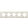 Рамка 5-м Афина фактурная универс. слоновая кость (ivory) Universal A11042-I