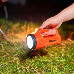 Прожектор поисковый с головным и боковым светом с солнечной батареей индикатор зарядки выносное заря