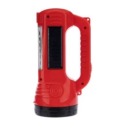 Прожектор поисковый с головным и боковым светом с солнечной батареей индикатор зарядки выносное заря