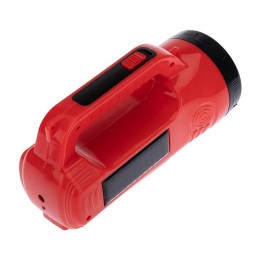 Прожектор поисковый с головным и боковым светом с солнечной батареей индикатор зарядки выносное заря