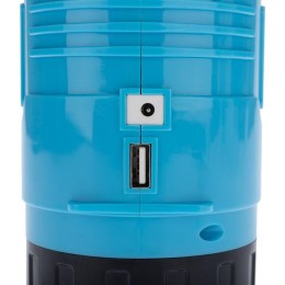 Фонарь аккумуляторный туристический/поисковый/кемпинговый головн. + боков. свет с Powerbank на солне