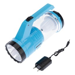 Фонарь аккумуляторный туристический/поисковый/кемпинговый головн. + боков. свет с Powerbank на солне