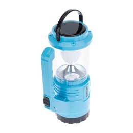 Фонарь аккумуляторный туристический/поисковый/кемпинговый головн. + боков. свет с Powerbank на солне