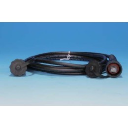 Патч-корд промышленный кат.5E U/UTP PC-IE-LPM-UTP-RJ45-RJ45-C5e-10M-BK IP67 с защ. крышками 10м черн