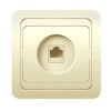 Розетка компьютерная 1-м СП Classic RJ45 10А IP20 крем. POWERMAN 1156520