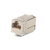 Вставка Keystone Jack RJ45 (8P8C) кат.6 KJNE-8P8C-C6-90-SH-F-WH 110 IDC заделка с помощью NE-TOOL бе