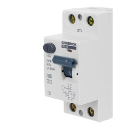 Выключатель дифференциального тока (УЗО) 2п 16А 30мА тип AC ВД1-63 GENERICA MDV15-2-016-030