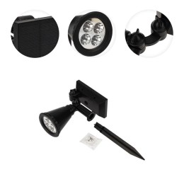 Светильник NEW AGE на солнечной батарее кнопка вкл/выкл герметичная LED переливающийся RGB монтаж на