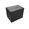 Шкаф настенный 19дюйм WR-TW-1266-GP-RAL9004 (19дюйм) 12U 650х600х600мм RAL 9004 стеклянная дверь чер