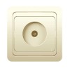 Розетка телевизионная TV 1-м СП Classic крем. POWERMAN 1156516