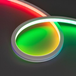 Лента светодиодная SPI MOONLIGHT-TOP-B84-13x12mm 24V RGB-PX7 18Вт/м IP67 wire x2 герметичная силикон