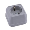 Розетка ОП IP20 с заземл. сер. Makel 45008