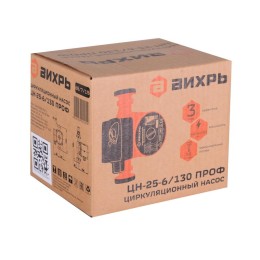 Насос циркуляционный ЦН-25-6/130 ПРОФ Вихрь 68/7/15