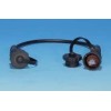Патч-корд промышленный PC-IE-LPM-STP-RJ45-RJ45-C6-1M-BK F/UTP экран. IP67 кат.6 с защ. крышками 1м ч