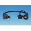 Патч-корд промышленный PC-IE-LPM-STP-RJ45-RJ45-C6-3M-BK F/UTP экран. IP67 кат.6 с защ. крышками 3м ч