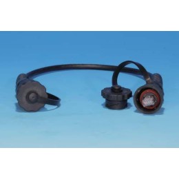 Патч-корд промышленный PC-IE-LPM-STP-RJ45-RJ45-C6-3M-BK F/UTP экран. IP67 кат.6 с защ. крышками 3м ч