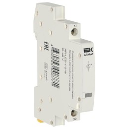 Лампа индикаторная одинарная LED 12-48В AC/DC бел. ARMAT IEK AR-LED-1-2-W