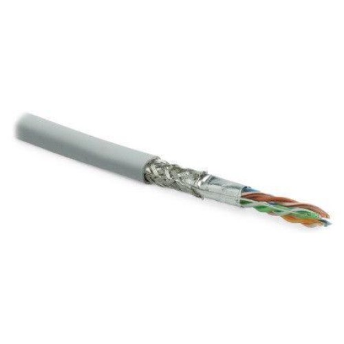 Кабель витая пара SF/UTP кат.5E 4 пары 24 AWG ОЖ solid экран-фольга + медн. оплетка LSZH -40град.C-+