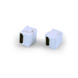 Вставка KJ1-HDMI-AS18-WH формата Keystone Jack с прох. адапт. HDMI (Type A) short body (18.2мм) ROHS