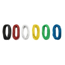 Набор автопровода "Радуга" 1х0.75мм 6 цветов (бел.; жел.; зел.; красн.; син.; черн.) по 3м (уп.6шт)