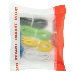 Набор автопровода "Радуга" 1х0.75мм 6 цветов (бел.; жел.; зел.; красн.; син.; черн.) по 3м (уп.6шт)