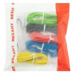 Набор автопровода "Радуга" 1х1.5мм 6 цветов (бел.; жел.; зел.; красн.; син.; черн.) по 3м (уп.6шт) R