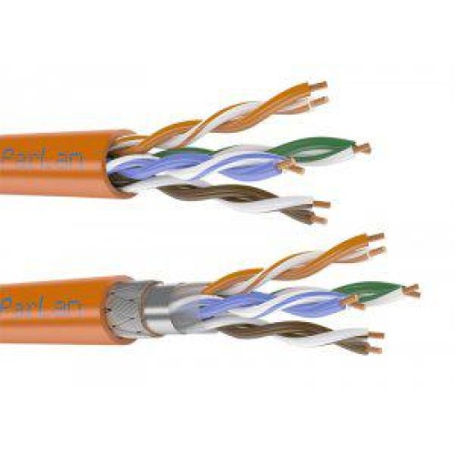 Кабель витая пара ParLan U/UTP кат.6 4х2х0.57 ZH нг(А)-HF (LAN) для структурир. систем связи ТПД Пар