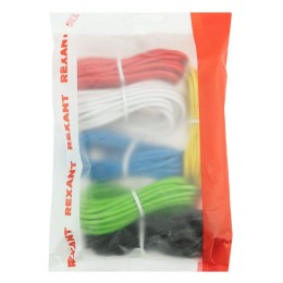 Набор автопровода "Радуга" 1х2.5мм 6 цветов (бел.; жел.; зел.; красн.; син.; черн.) по 3м (уп.6шт) R