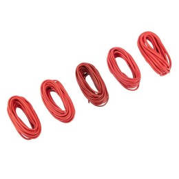 Набор автопровода "Ассорти" 0.50х5м/0.75х5м/1х3м/1.50х3м/2.50х2м красн. (уп.5шт) Rexant 01-6552