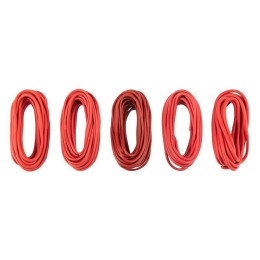 Набор автопровода "Ассорти" 0.50х5м/0.75х5м/1х3м/1.50х3м/2.50х2м красн. (уп.5шт) Rexant 01-6552